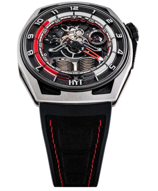 Replica HYT Hastroid Silver Red H03061-A Watch